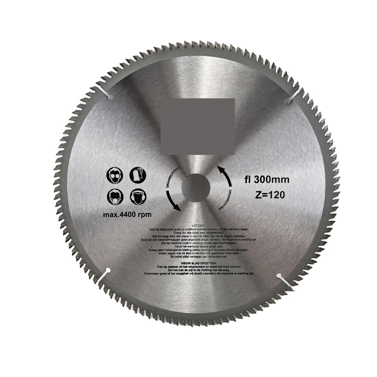 HM Circular Saw Blade with 120 Teeth